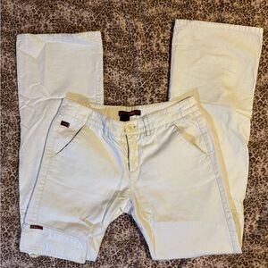 Lowrise Cream Cargo Pants